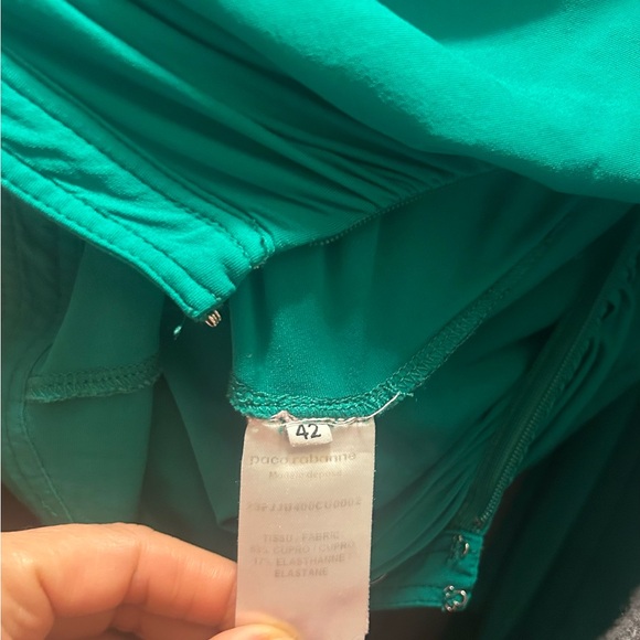 Paco Rabanne Green Strapless Gown - Picture 8 of 9